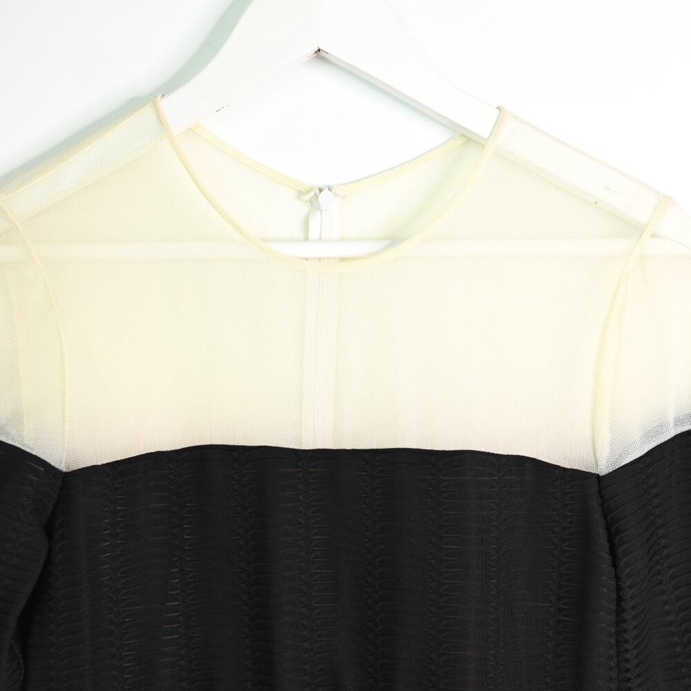 ABS Allen Schwartz Black and White Long Sleeve Dress - NWT - Size Medium - Picture 6 of 14